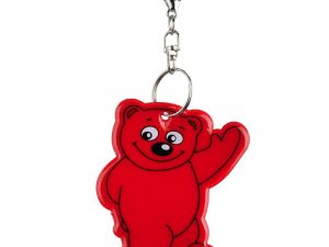 brelok miś czerwony