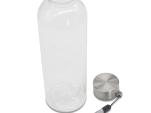 Butelka sportowa 500 ml transparentna z paskiem na nadgarstek